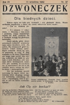 Dzwoneczek. 1932, nr 37