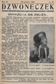 Dzwoneczek. 1932, nr 51
