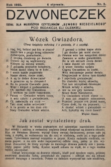 Dzwoneczek : dział dla młodszych czytelników „Dzwonu Niedzielnego". 1935, nr 2