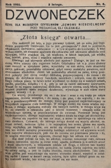 Dzwoneczek : dział dla młodszych czytelników „Dzwonu Niedzielnego". 1935, nr 6