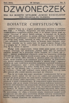 Dzwoneczek : dział dla młodszych czytelników „Dzwonu Niedzielnego". 1935, nr 7