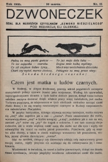 Dzwoneczek : dział dla młodszych czytelników „Dzwonu Niedzielnego". 1935, nr 11
