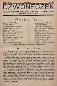 Dzwoneczek : dział dla młodszych czytelników „Dzwonu Niedzielnego". 1935, nr 21