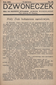 Dzwoneczek : dział dla młodszych czytelników „Dzwonu Niedzielnego". 1935, nr 23