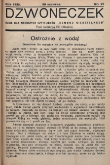 Dzwoneczek : dział dla młodszych czytelników „Dzwonu Niedzielnego". 1935, nr 27