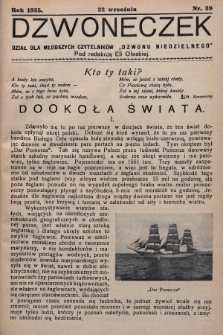 Dzwoneczek : dział dla młodszych czytelników „Dzwonu Niedzielnego". 1935, nr 39