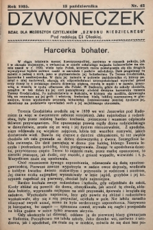 Dzwoneczek : dział dla młodszych czytelników „Dzwonu Niedzielnego". 1935, nr 42