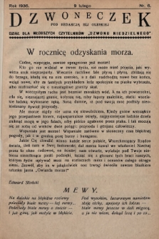 Dzwoneczek : dział dla młodszych czytelników „Dzwonu Niedzielnego". 1936, nr 6