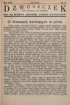 Dzwoneczek : dział dla młodszych czytelników „Dzwonu Niedzielnego". 1936, nr 8