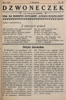 Dzwoneczek : dział dla młodszych czytelników „Dzwonu Niedzielnego". 1936, nr 45