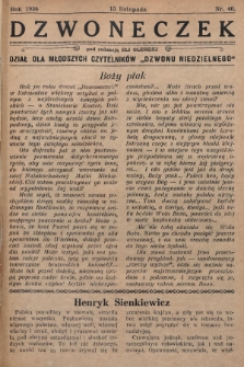 Dzwoneczek : dział dla młodszych czytelników „Dzwonu Niedzielnego". 1936, nr 46