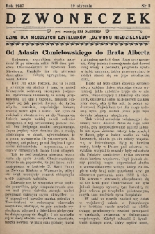 Dzwoneczek : dział dla młodszych czytelników „Dzwonu Niedzielnego". 1937, nr 2