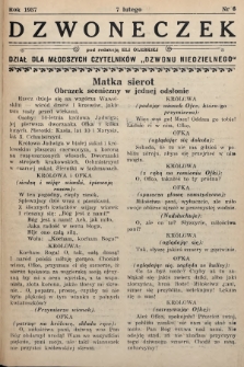 Dzwoneczek : dział dla młodszych czytelników „Dzwonu Niedzielnego". 1937, nr 6