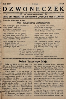 Dzwoneczek : dział dla młodszych czytelników „Dzwonu Niedzielnego". 1937, nr 18