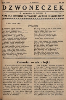 Dzwoneczek : dział dla młodszych czytelników „Dzwonu Niedzielnego". 1937, nr 23
