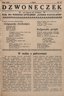Dzwoneczek : dział dla młodszych czytelników „Dzwonu Niedzielnego". 1937, nr 27