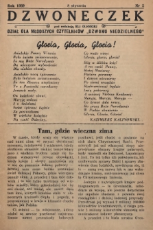 Dzwoneczek : dział dla młodszych czytelników „Dzwonu Niedzielnego". 1939, nr 2