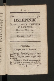 Dziennik Patryotycznych Politykow we Lwowie. 1794, nr  50