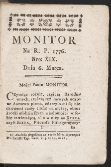 Monitor. 1776, nr 19