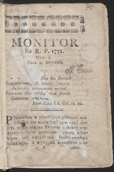 Monitor. 1771, nr 1