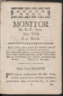 Monitor. 1771, nr 18