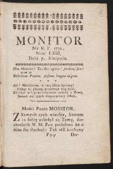 Monitor. 1771, nr 63