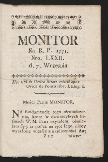 Monitor. 1771, nr 72