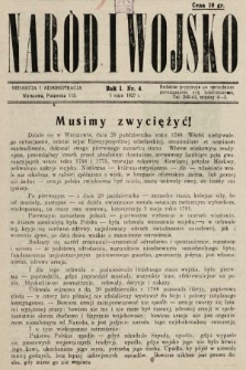 Naród i Wojsko. 1927, nr 4