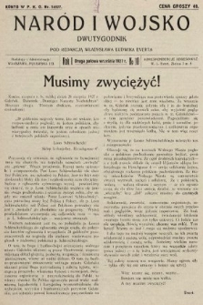 Naród i Wojsko : dwutygodnik pod redakcją Władysława Ludwika Everta. 1927, nr 10