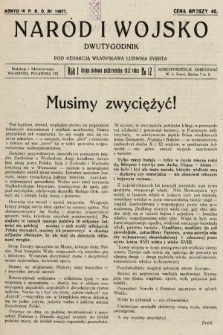 Naród i Wojsko : dwutygodnik pod redakcją Władysława Ludwika Everta. 1927, nr 12