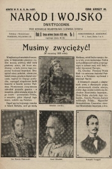 Naród i Wojsko : dwutygodnik pod redakcją Władysława Ludwika Everta. 1928, nr 3