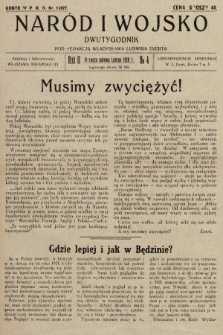 Naród i Wojsko : dwutygodnik pod redakcją Władysława Ludwika Everta. 1928, nr 4