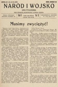 Naród i Wojsko : dwutygodnik pod redakcją Władysława Ludwika Everta. 1928, nr 13