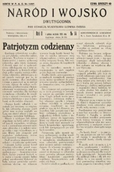 Naród i Wojsko : dwutygodnik pod redakcją Władysława Ludwika Everta. 1928, nr 14