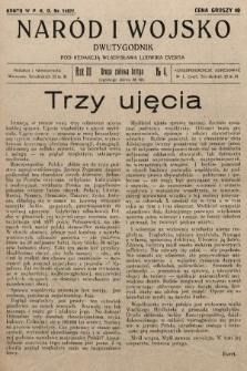 Naród i Wojsko : dwutygodnik pod redakcją Władysława Ludwika Everta. 1929, nr 4