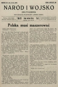 Naród i Wojsko : dwutygodnik pod redakcją Władysława Ludwika Everta. 1929, nr 6