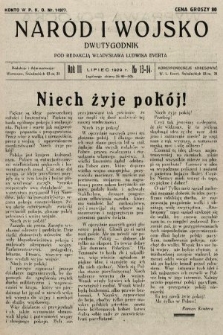 Naród i Wojsko : dwutygodnik pod redakcją Władysława Ludwika Everta. 1929, nr 13-14