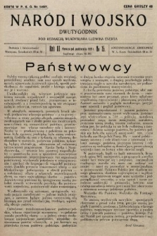 Naród i Wojsko : dwutygodnik pod redakcją Władysława Ludwika Everta. 1929, nr 15