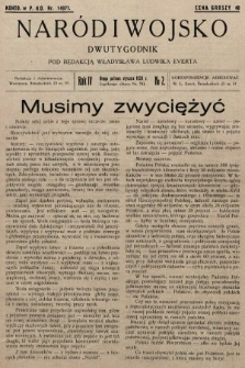 Naród i Wojsko : dwutygodnik pod redakcją Władysława Ludwika Everta. 1930, nr 2