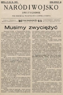 Naród i Wojsko : dwutygodnik pod redakcją Władysława Ludwika Everta. 1930, nr 3 i 4