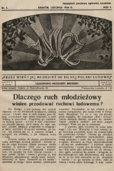 Znicz : czasopismo młodzieży wiejskiej. 1934, nr 5