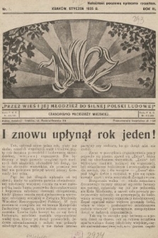 Znicz : czasopismo młodzieży wiejskiej. 1935, nr 1