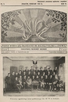 Znicz : czasopismo młodzieży wiejskiej. 1935, nr 4