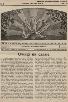 Znicz : czasopismo młodzieży wiejskiej. 1935, nr 9