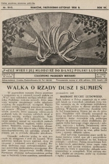 Znicz : czasopismo młodzieży wiejskiej. 1936, nr 10-11