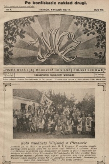 Znicz : czasopismo młodzieży wiejskiej. 1937, nr 4 (po konfikskacie nakład drugi)