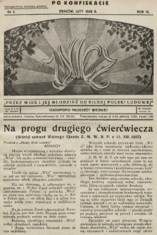 Znicz : czasopismo młodzieży wiejskiej. 1938, nr 2 (po konfikskaciei)