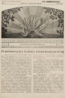 Znicz : czasopismo młodzieży wiejskiej. 1938, nr 10 (po konfikskacie)