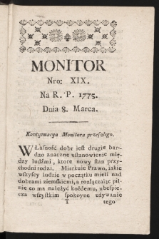 Monitor. 1775, nr 19