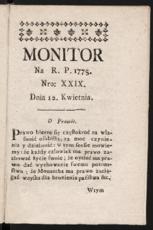 Monitor. 1775, nr 29